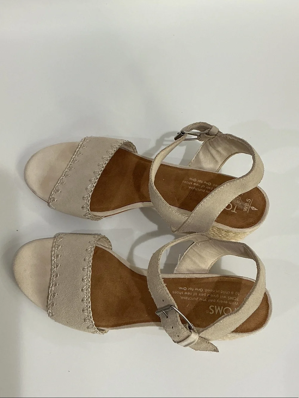 TOMS | Rosa Slingback Sandals | Birch Suede, size 8.5